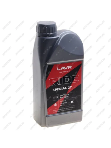 Масло моторное для 2-х тактных двигателей RIDE SPECIAL FD синт.1л MOTO LAVR LAVR ln7743