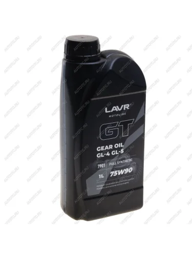 Масло трансмиссионное GT GEAR OIL GL-45 75W90 синт.1л MOTO LAVR LAVR ln7901