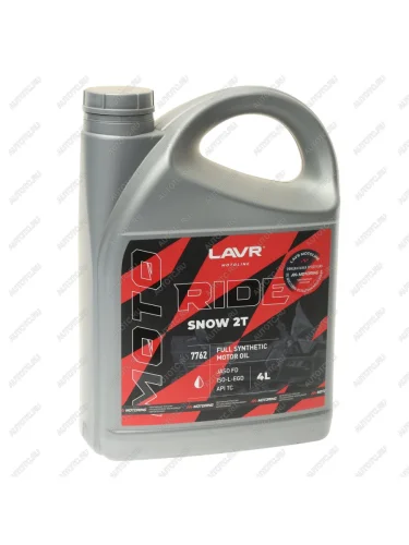 Масло моторное для 2-х тактных двигателей RIDE SNOW FD синт.4л MOTO LAVR LAVR ln7762