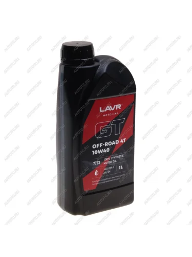 Масло моторное для 4-х тактных двигателей GT OFF ROAD 4T 10W40 синт.1л MOTO LAVR LAVR ln7723