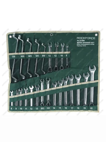 Набор ключей универсальных комбинированных,разрезных,трещеточных,накидных 24 предмета ROCKFORCE ROCKFORCE rf-5148r