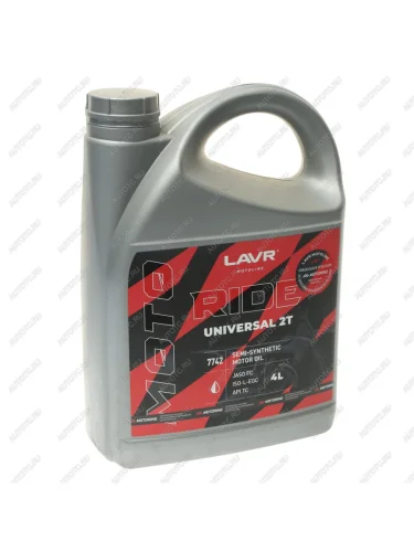 Масло моторное для 2-х тактных двигателей RIDE UNIVERSAL FC псинт.4л MOTO LAVR LAVR ln7742