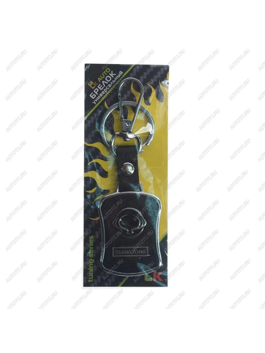 Брелок SSANGYONG черный, металл, кожа MASHINOKOM MASHINOKOM bmk 031  в Самаре Самарской области
