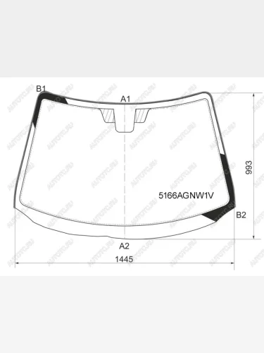 Стекло лобовое (молдинг) FUYAO (зеленое) Mazda 3/Axela  BK (2006-2009) рестайлинг седан, рестайлинг, хэтчбэк