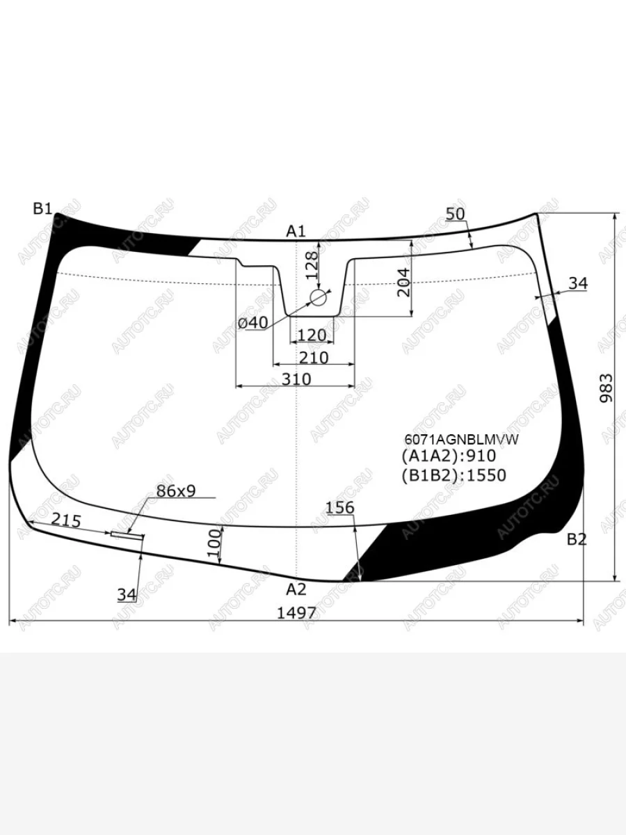 Стекло лобовое (датчик дождя, молдинг) FUYAO INFINITI M37 Y51 (2009-2014) (зеленое)  в Керчи Республика Крым
