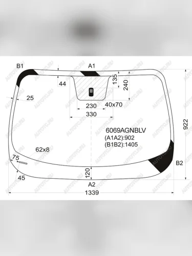 Стекло лобовое FUYAO (зеленое) Nissan Juke  1 YF15 (2010-2020) дорестайлинг, рестайлинг