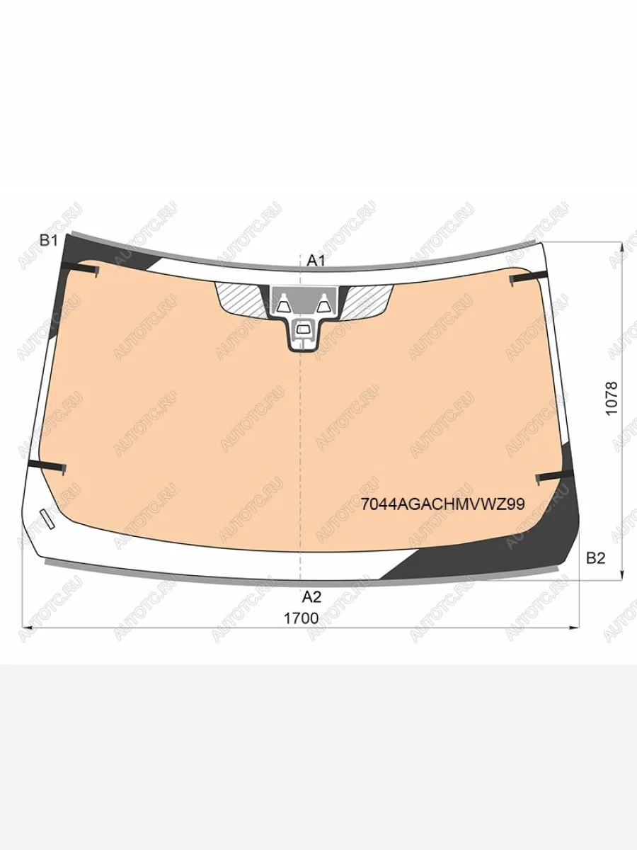 Стекло лобовое (обогрев полный, две камеры, датчик дождя, молдинг) FUYAO  Land Rover Range Rover (2017-2022) 4 L405 (зеленое)  в Керчи Республика Крым