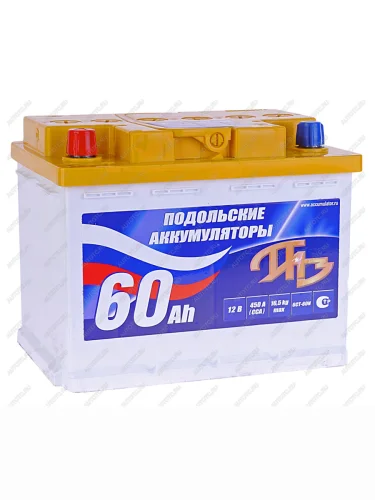 Аккумулятор ПОДОЛЬСК 60Ач ПОДОЛЬСК 6ст60(1)