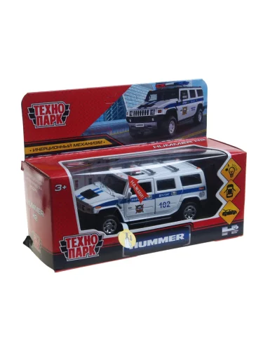 Модель автомобиля HUMMER H2 металлическая (свет, звук) ТЕХНОПАРК ТЕХНОПАРК hum2-12slpol-wh