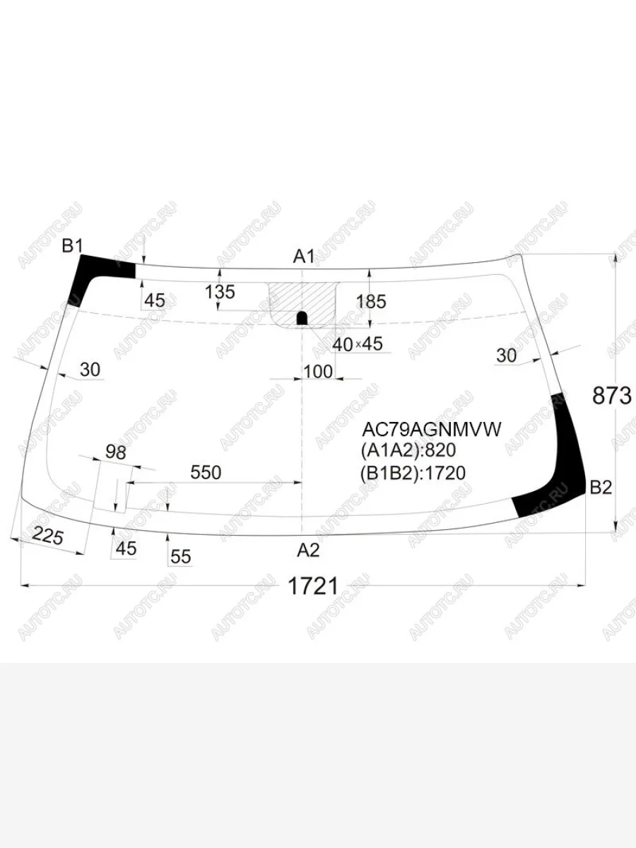 Стекло лобовое (датчик дождя, молдинг) FUYAO Cadillac Escalade GMT926 джип 5 дв. короткая база (2006-2014) (зеленое)  в Керчи Республика Крым