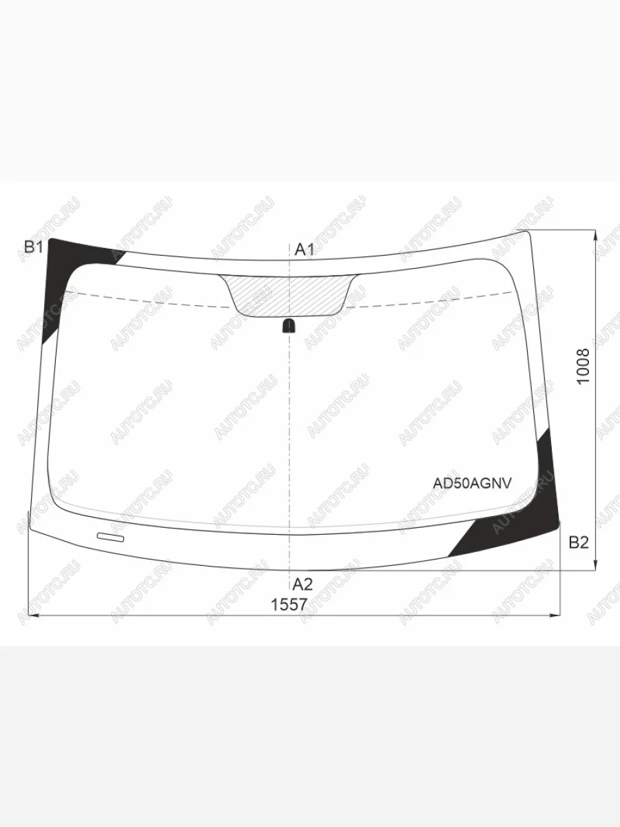 Стекло лобовое FUYAO Fiat Freemont (2011-2016) (зеленое)  в Перми Пермском крае