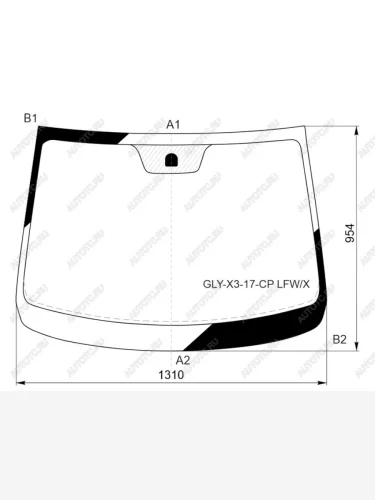 Стекло лобовое Livan X3 Pro 22- XYG GLY-X3-17-CP LFW/X