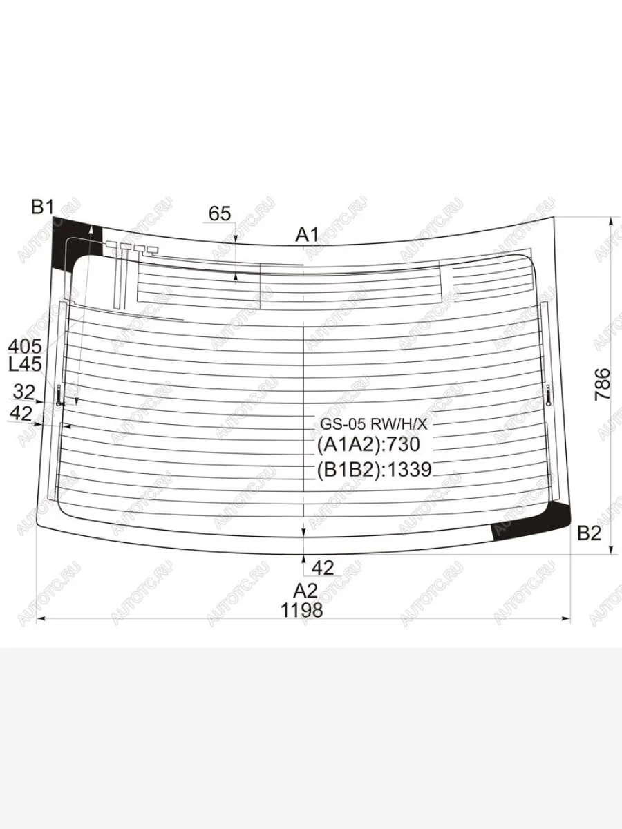 Стекло заднее (Цвет зеленый Обогрев Антенна) Lexus GS 05-12 XYG GS-05 RW/H/X  в Воронеже Воронежской области