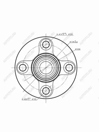 Ступичный узел задн. NISSAN CUBE Z10 NTN HUB048-35