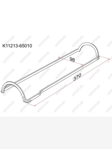 Прокладка клапанной крышки TY 3VZ-E VZN130 LH=RH SAT K11213-65010
