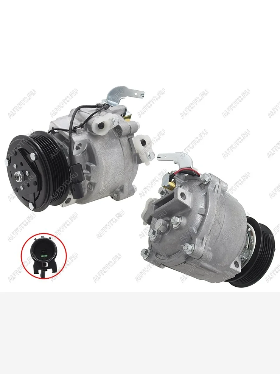 Компрессор кондиционера Mitsubishi ASX 10- / Lancer 07-17 / Outlander 05- / Peugeot 4007 07-14 / 400 SAT ST-245-0012, st2450012 SAT ST-245-0012  в Самаре Самарской области