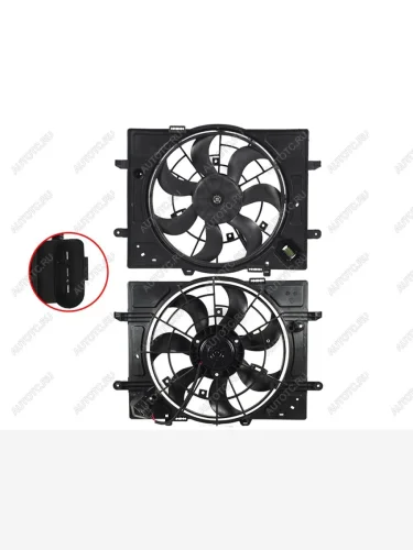 Диффузор радиатора JAC J7 20-Moskvich 3 22- SAT ST-59-0065