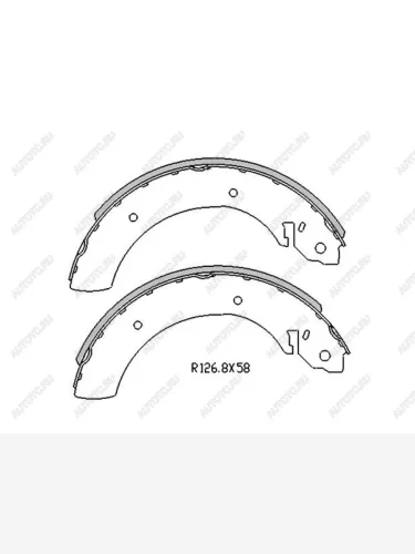 Колодки тормозные барабан SSANGYONG ISTANA 95-KYRON 06-ACTYON SPORT 07-REXTON 01- SAT ST-6614203019