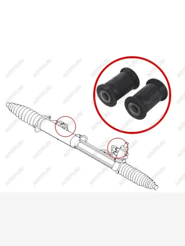 Втулка рулевой рейки Audi Q7 05-15  Volkswagen Touareg 02-18  Amarok 10-20 SAT ST-7L8422062LB