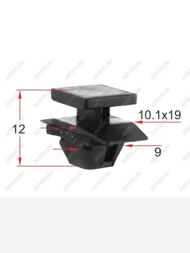 Клипса молдинга кузова HONDA (1 шт.) SAT ST-KJ-2470, stkj2470 SAT ST-KJ-2470