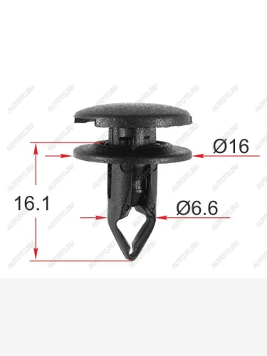 Клипса крепежная HONDA (1 шт.) SAT ST-KJ-2454
