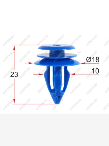 Клипса обшивки двери LAND ROVER (1 шт.) SAT ST-M12314