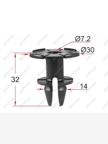 Клипса крепежная BMWMINI (1 шт.) SAT ST-M12268