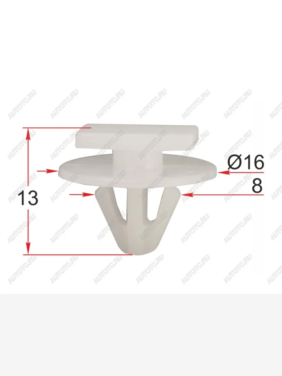 Клипса молдинга кузова GM (1 шт.) SAT ST-M12432  в Самаре Самарской области