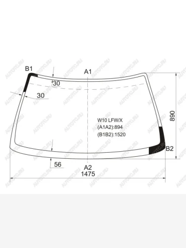 Стекло лобовое Nissan Primera 90-96  Avenir 90-99 XYG W10 LFW/X