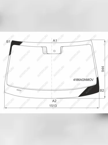Стекло лобовое (датчик дождя, место под датчик запотевания) FUYAO (зеленое) Hyundai Sonata DN8 (2019-2022)