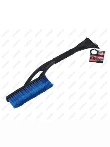 Щетка со скребком 59см черно-синяя AVS AVS 43451