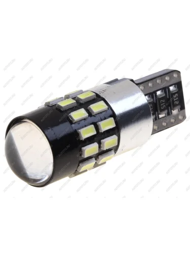 Лампа светодиодная 12V W5W T10 W2.1x9.5d с блокиратором ошибок CANbus LED 30 SMD 3014 White MISTAR MISTAR mis-019053