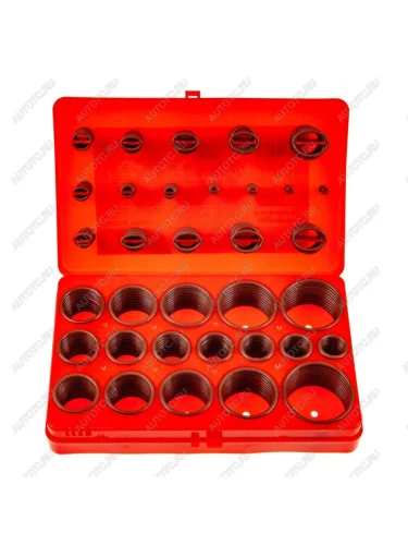 Набор колец уплотнительных для систем кондиционирования 407 предметов в кейсе ЭВРИКА ЭВРИКА er-78407g