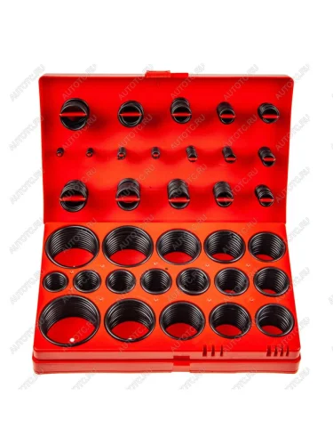 Набор колец уплотнительных метрических 419 предметов в кейсе ЭВРИКА ЭВРИКА er-78419