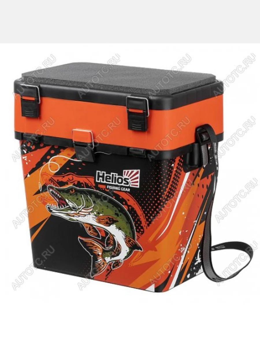 Ящик рыболовный зимний HELIOS PIKE, 19л, оранжевый  hs-iml-19-o  в Самаре Самарской области