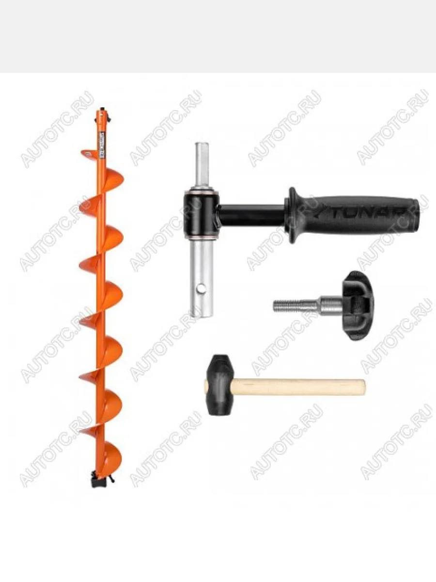 Комплект под мотобур шнек ТОНАР MOTOSHTORM 130R+адаптер АШ-02+молоточек  t-sms130r-ash-02  в Воронеже Воронежской области