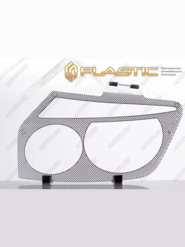 Защита фар Шелкография серебро CA Plastic на Mazda Familia универсал 1997-2001