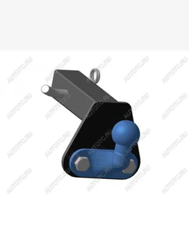 Шаровый узел на американские автомобили на базе шара F (фланцевый) под квадратное отверстие 50 мм x 50 мм Oris (Bosal) 7801-f