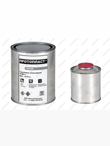 Грунт эпоксидный антикоррозийный с отвердителем ПРОТОПЛАСТ (0,75 л + 0,25 л) аналог RAPTOR U-POL  prp1lk