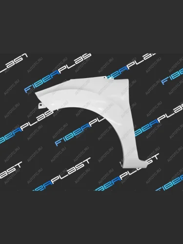 Переднее левое крыло (стеклопластик) Fiberplast Ford Fiesta  6 (2008-2013) хэтчбэк 3 дв. дорестайлинг, хэтчбэк 5 дв. дорестайлинг