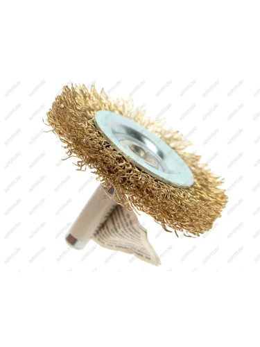Кордщетка для дрели дисковая 50мм витая латунь FIT FIT 38505