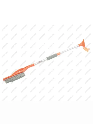 Щетка со скребком телескопическая 70-85см оранжево-серая AIRLINE AIRLINE ab-r-14s