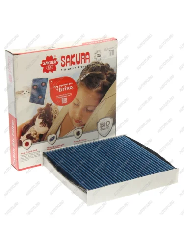 Фильтр воздушный салона ЛАДА Vesta,X-Ray RENAULT Logan антибактериальный SAKURA SAKURA cab25090