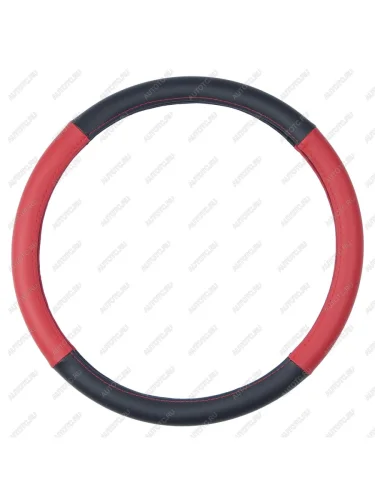 Оплетка руля (XXL) 45см экокожа черно-красная ВИТА ТРАК ВИТА ТРАК vt-45s-5