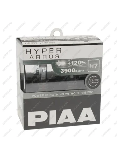 Лампа 12V H7 55W +120% бокс (2шт.) Hyper Arros PIAA PIAA (Пиаа) he-903-h7