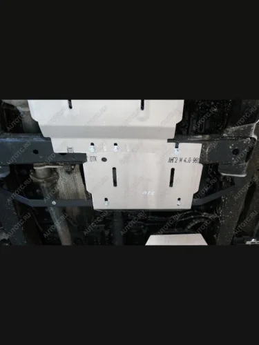 Защита раздаточной коробки (алюминий) 4мм JAC T9 2.0T AT Explope 4WD 2024- (бензин)