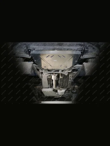 Комплект защиты картера, КПП, топивопровода, бака, заднего редуктора (2.0L 4WD) TCC (алюминий 4 мм) JAECOO J8 (2024-2025)