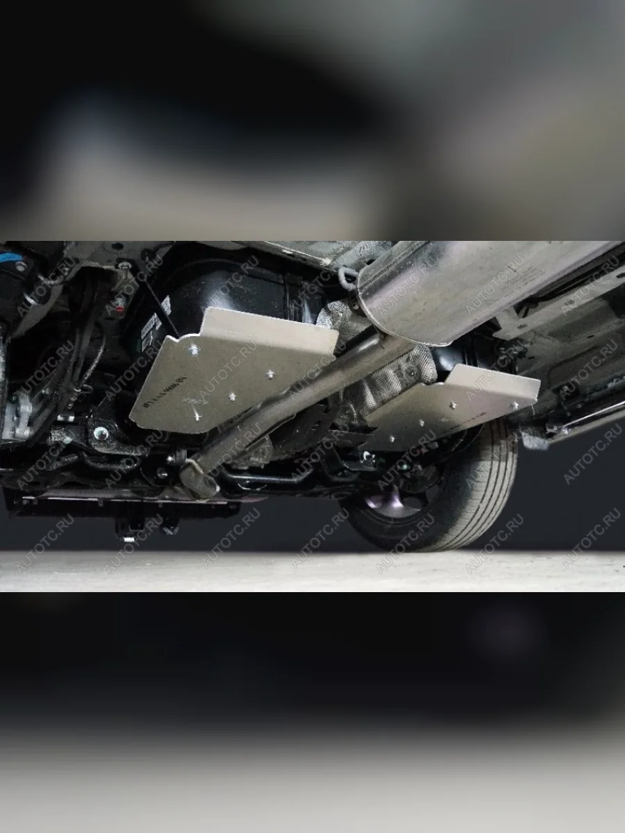 Защита топливного бака (2L 4WD) TCC  Jetour T2 (2024-2025) (алюминий 4 мм)  в Самаре Самарской области