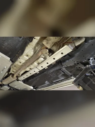 Защита трубопровода (алюминий) 2мм 2 шт Nissan X-Trail 4WD HYBRID 2024-