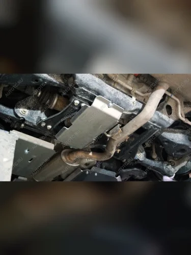 Защита заднего редуктора (алюминий) 4мм Nissan X-Trail 4WD HYBRID 2024-